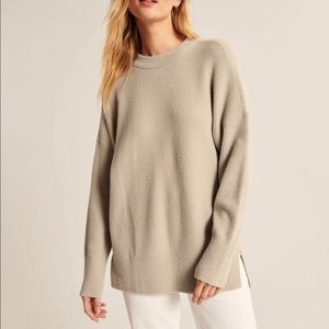 Abercrombie & Fitch “DreamLush Oversized Legging-Friendly Crew Sweater”